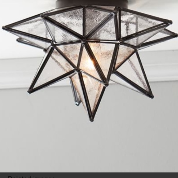 Pottery Barn Olivia Star Flush Mount Light S Nwt